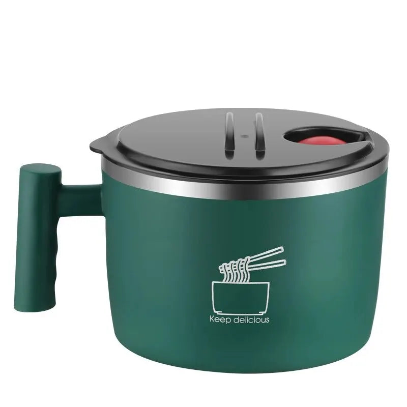 Noodle Keeper – Bowl Inox com Tampa Prático & Vedado