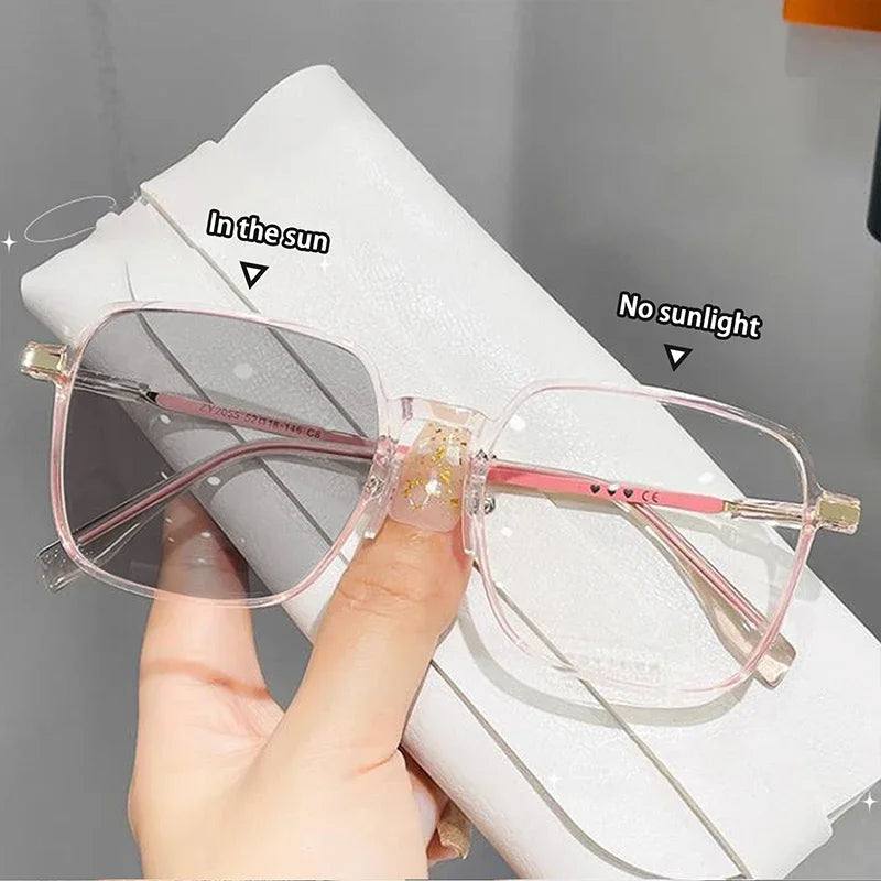 Photochromic Óculos Anti Radiação Metal